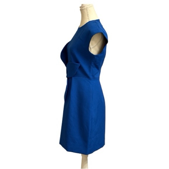 Ted Baker Royal Blue Bow Front Mini Dress Size 2 US 6 Workwear Cocktail Chic - Picture 5 of 9